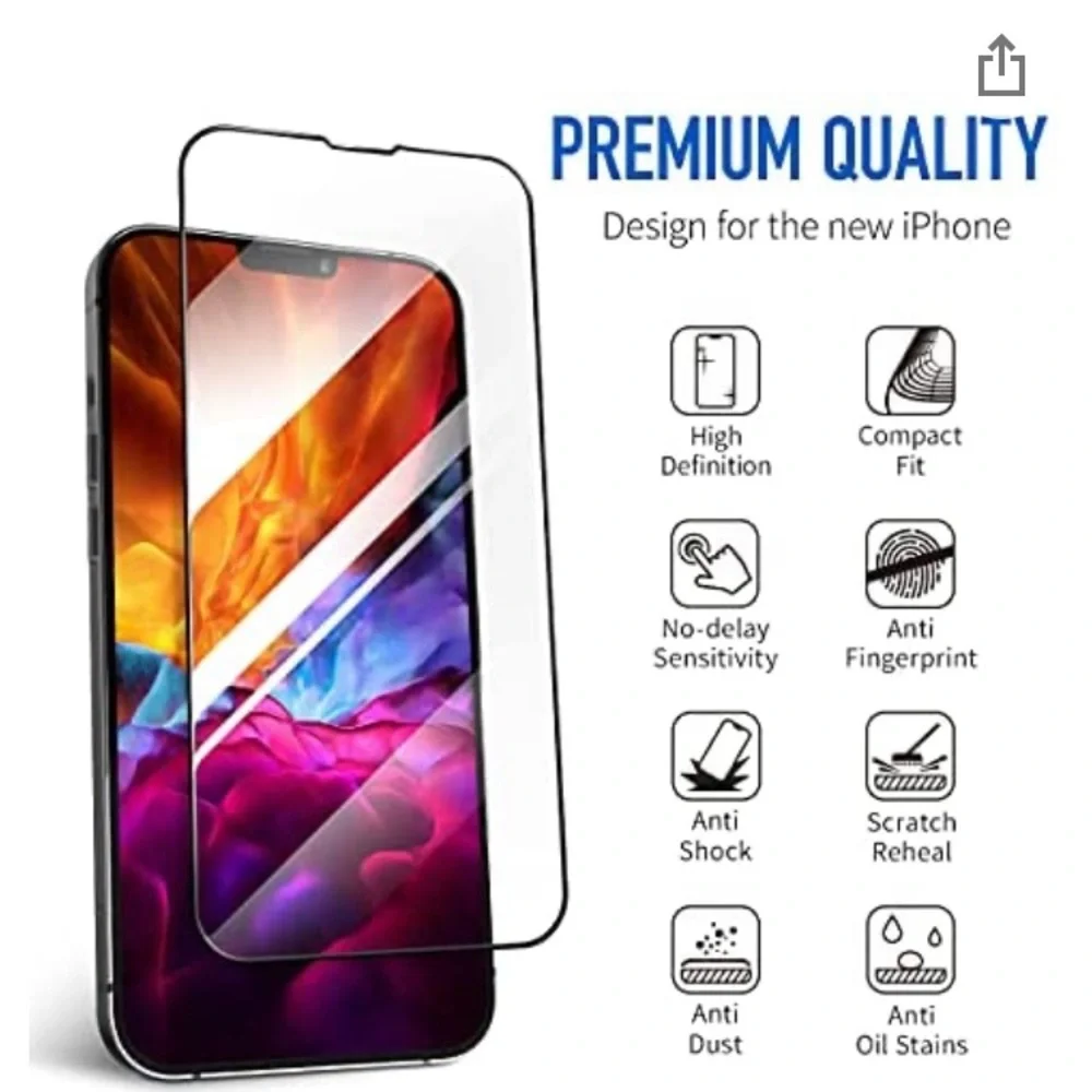 NIB Tempered glass screen protector for iPhone 13/13 Pro.